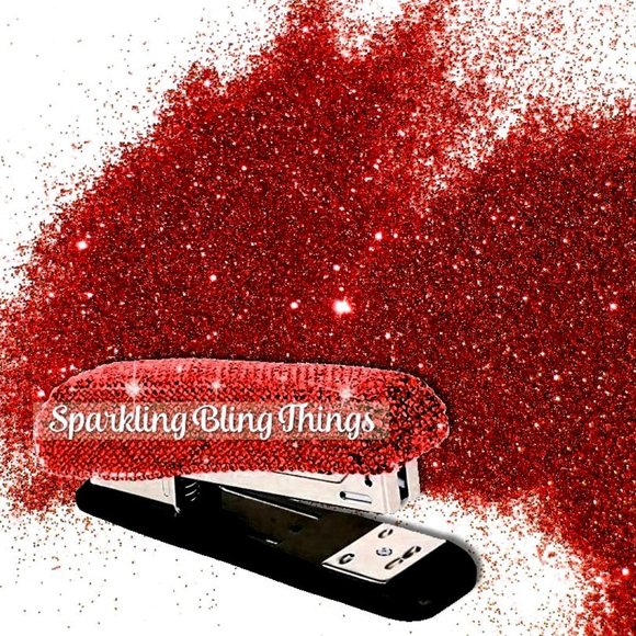 NWT Sparkling Bling Swarovski Crystal Rhinestone Desk Set: Red +  FREE G… - Picture 3 of 16